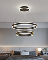 WOMO Tiered Black Rings Chandelier-WM2172 thumbnail