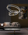 WOMO Tiered Black Rings Chandelier-WM2172 thumbnail
