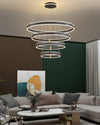 WOMO Tiered Black Rings Chandelier-WM2172 thumbnail