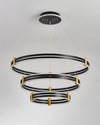 WOMO Tiered Black Rings Chandelier-WM2172 thumbnail