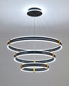 WOMO Tiered Black Rings Chandelier-WM2172 thumbnail