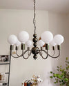 WOMO Glass Globe Black Arm Chandelier-WM2173 thumbnail