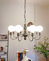 WOMO Glass Globe Black Arm Chandelier-WM2173 thumbnail