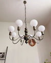 WOMO Glass Globe Black Arm Chandelier-WM2173 thumbnail