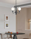WOMO Glass Globe Black Arm Chandelier-WM2173 thumbnail