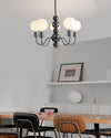 WOMO Glass Globe Black Arm Chandelier-WM2173 thumbnail