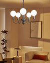 WOMO Glass Globe Black Arm Chandelier-WM2173 thumbnail