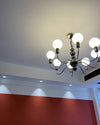 WOMO Glass Globe Black Arm Chandelier-WM2173 thumbnail