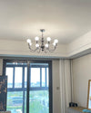 WOMO Glass Globe Black Arm Chandelier-WM2173 thumbnail