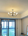 WOMO Glass Globe Black Arm Chandelier-WM2173 thumbnail