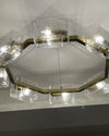 WOMO Textured Glass Round Chandelier-WM2174 thumbnail