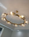 WOMO Textured Glass Round Chandelier-WM2174 thumbnail