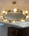 WOMO Textured Glass Round Chandelier-WM2174 thumbnail