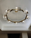 WOMO Textured Glass Round Chandelier-WM2174 thumbnail