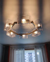 WOMO Textured Glass Round Chandelier-WM2174 thumbnail