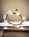 WOMO Textured Glass Round Chandelier-WM2174 thumbnail