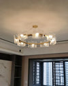 WOMO Textured Glass Round Chandelier-WM2174 thumbnail