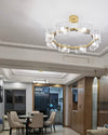 WOMO Textured Glass Round Chandelier-WM2174 thumbnail