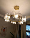WOMO Textured Glass Round Chandelier-WM2174 thumbnail