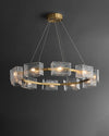 WOMO Textured Glass Round Chandelier-WM2174 thumbnail