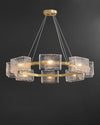WOMO Textured Glass Round Chandelier-WM2174 thumbnail
