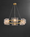 WOMO Textured Glass Round Chandelier-WM2174 thumbnail