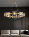 WOMO Textured Glass Round Chandelier-WM2174 thumbnail
