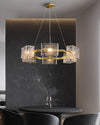 WOMO Textured Glass Round Chandelier-WM2174 thumbnail