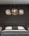WOMO Textured Glass Round Chandelier-WM2174 thumbnail