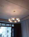 WOMO Textured Glass Round Chandelier-WM2174 thumbnail