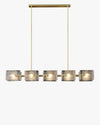 WOMO Textured Glass Linear Chandelier-WM2175 thumbnail