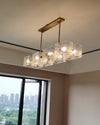 WOMO Textured Glass Linear Chandelier-WM2175 thumbnail