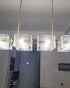 WOMO Textured Glass Linear Chandelier-WM2175 thumbnail
