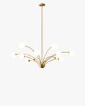 WOMO Milk Glass Globe Arm Chandelier-WM2176