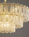 WOMO Textured Glass Tiered Chandelier-WM2177 thumbnail