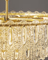 WOMO Textured Glass Tiered Chandelier-WM2177 thumbnail