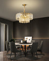 WOMO Textured Glass Tiered Chandelier-WM2177 thumbnail
