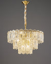 WOMO Textured Glass Tiered Chandelier-WM2177 thumbnail