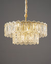 WOMO Textured Glass Tiered Chandelier-WM2177 thumbnail