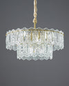 WOMO Textured Glass Tiered Chandelier-WM2177 thumbnail