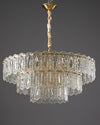 WOMO Textured Glass Tiered Chandelier-WM2177 thumbnail