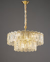 WOMO Textured Glass Tiered Chandelier-WM2177 thumbnail