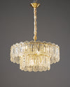 WOMO Textured Glass Tiered Chandelier-WM2177 thumbnail
