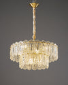 WOMO Textured Glass Tiered Chandelier-WM2177 thumbnail