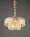 WOMO Textured Glass Tiered Chandelier-WM2177 thumbnail
