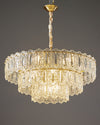 WOMO Textured Glass Tiered Chandelier-WM2177 thumbnail