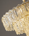 WOMO Textured Glass Tiered Chandelier-WM2177 thumbnail