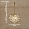 WOMO Textured Glass Bubble Chandelier-WM2180 thumbnail