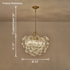 WOMO Textured Glass Bubble Chandelier-WM2180 thumbnail