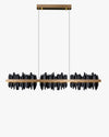 WOMO Iceberg Black Gold Linear Chandelier-WM2184 thumbnail